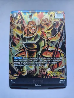 x3 Nappa FS09-12 Dragon Ball Legends Card - Image 2