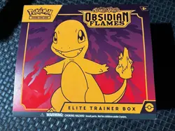 POKEMON OBSIDIAN FLAMES -OPENED- ELITE TRAINER BOX + SEALED PROMO CARD - Image 1