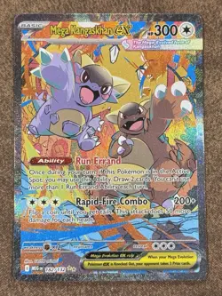 Mega Kangaskhan EX 182/132 Secret Rare Pokemon TCG Card English Mega Evolution - Image 1
