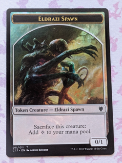 MTG Eldrazi Spawn Vampire Double-Sided Token T Commander 2017 011 004 LP - Image 2