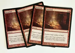 Demolish (4) Zendikar NM MTG Magic the Gathering - Image 1