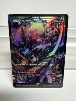 MTG Magic the Gathering Bloodthirsty Conqueror 426 Foundations LP FOIL - Image 2