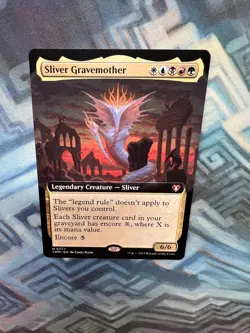 MTG Extended Art Sliver Gravemother NM Unplayed Commander Masters - Image 3