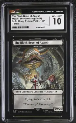 MARIT LAGE TOKEN Secret Lair The Black Beast of Aaargh Monty Python CGC 10 MTG - Image 1