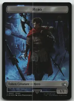 Hero (0007) // Treasure (0023) Double-Sided Token foil T FINAL FANTASY 7 // 23 N - Image 2