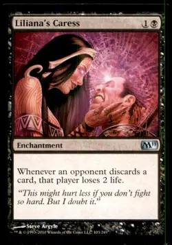 MTG Liliana's Caress LP Light Play Magic 2011 [5203] - Image 1