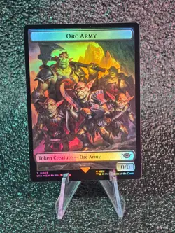 MTG ORC ARMY TOKEN- MAGIC THE GATHERING - TALES OF MIDDLE-EARTH LTR LOTR TOKEN - Image 1