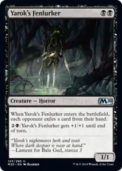 1 x Yarok's Fenlurker - Foil - Core Set 2020 - Light Play - MTG - Image 1