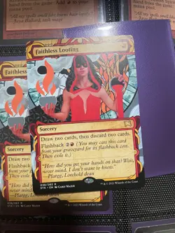 Mystical Archives Faithless Looting - MTG Strixhaven - Carly Mazur Art - Image 1