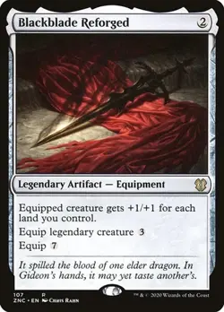Blackblade Reforged Zendikar Rising Commander LP MTG - Image 1