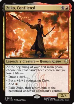 ~ Zuko, Conflicted ~ NM Foil ~ MTG: Avatar ~ MTG ~ - Image 1