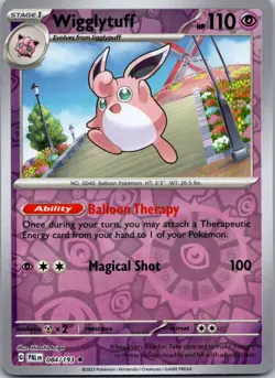 Wigglytuff 084/193 Reverse Holo Paldea Evolved PAL NM Pokemon TCG Card - Image 1