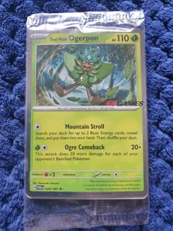 2024 Pokemon TCG Teal Mask Ogerpon EB Games Stamped Sealed 24/167 Twilight Masq - Image 1