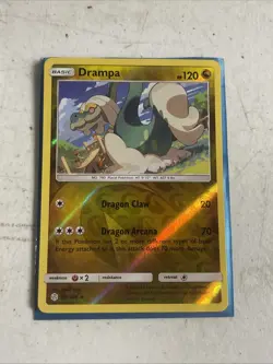 Drampa 159/236 Pokemon Sun & Moon 2019 Cosmic Eclipse Reverse Holo Rare - Image 1
