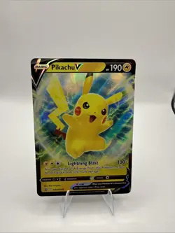 PIKACHU V SWSH198 SWORD & SHIELD POKEMON PROMO (ULTRA RARE, NM) - Image 1