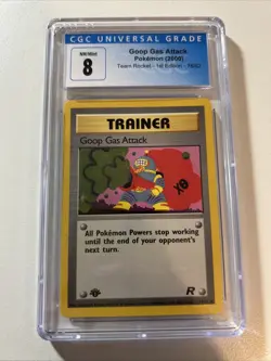 Pokemon - Goop Gas Attack 78/82 - Common - 1st Edition Team Rocket - CGC 8 - Image 1