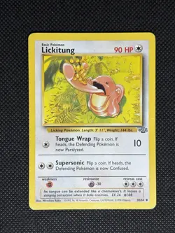 Pokemon TCG LICKITUNG 38/64 Jungle Set Unlimited WOTC - Image 1
