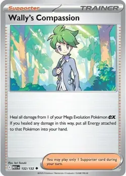 Wally's Compassion - 132/132 - Pokemon TCG - ME01: Mega Evolution - NM - Image 1