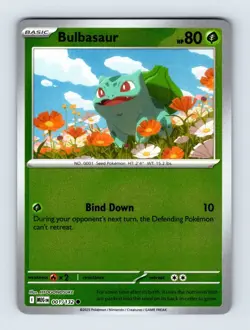 Bulbasaur - 001/132 - Pokemon TCG - ME01: Mega Evolution - Reverse Holo - NM - Image 1
