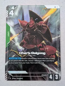 Char's Gelgoog - GD01-023 - LR+ Alt Art - Newtype Rising - Gundam TCG Card Game - Image 1