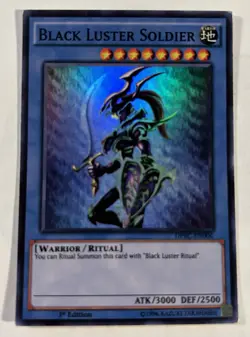 Yugioh Black Luster Soldier DPBC-EN006 Super Rare 1st Edition 2015 MP - Image 2
