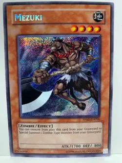 Yugioh Mezuki PP02-EN016 Secret Rare Unlimited Edition NM - Image 1