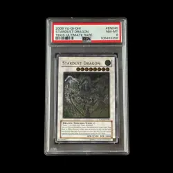 Yu-Gi-Oh! Slab Stardust Dragon Ultimate Rare TDGS-EN040 PSA 8 NM 2008 - Image 1