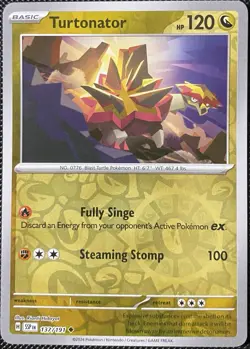 Turtonator 137/191 Sv08: Surging Sparks Reverse Holo - Pokemon Card - Image 1