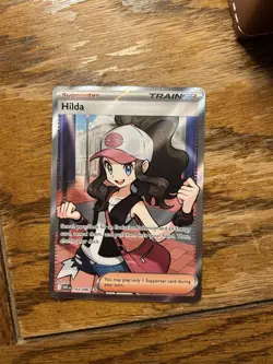 Hilda 164/086 Full Art Ultra Rare SV: White Flare Pokemon TCG Trainer Card - Image 1