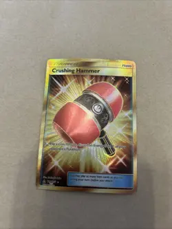 Crushing Hammer - 166/156 - Pokemon Ultra Prism Sun & Moon Secret Rare Card NM - Image 1
