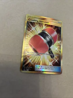 Crushing Hammer - 166/156 - Pokemon Ultra Prism Sun & Moon Secret Rare Card NM - Image 3