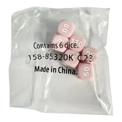 Pokemon Scarlet & Violet 151 Ultra Premium Damage Counter Dice - SET OF 6 [Pink] - Image 2