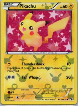 Pokemon TCG Pikachu RC7/113 Legendary Treasures Holo LP - Image 1