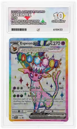 Pokemon TCG Umbreon EX & Espeon EX Prismatic Promos Sequential PERFECT ACE 10s - Image 3