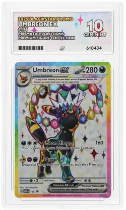 Pokemon TCG Umbreon EX & Espeon EX Prismatic Promos Sequential PERFECT ACE 10s - Image 5