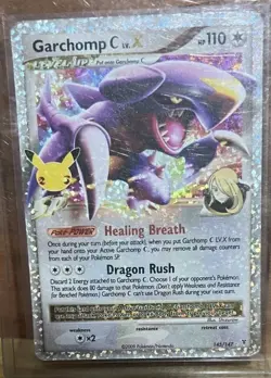 Pokemon Garchomp TCG 145/147 C LV.X 25th Anniversary Celebrations NM/M Condition - Image 1
