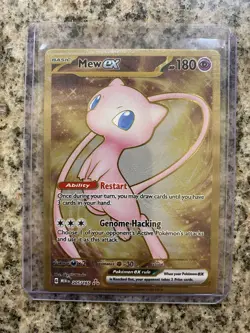 Pokemon TCG Mew EX 205/165 Scarlet & Violet Gold Metal Promo Card - Image 3