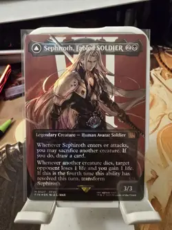 Sephiroth Fabled Soldier Surge Foil MTG Final Fantasy English Borderless Card - Image 1