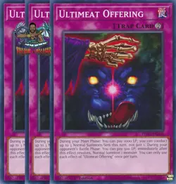 Yugioh! 3x Ultimeat Offering PHNI-EN100 Common 1st Ed NM - Image 1