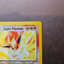 Light Flareon 46/105 Pokemon Neo Destiny Regular Rare Card - LP - Image 4
