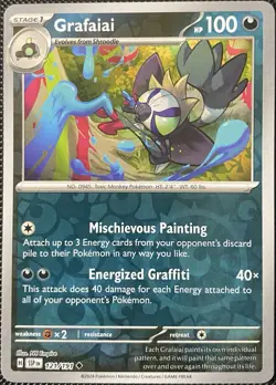 Grafaiai 121/191 Sv08: Surging Sparks Reverse Holo - Pokemon Card - Image 1