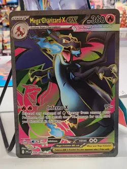 Mega Charizard X ex Full Art Ultra Rare 109/094 Pokemon Phantasmal Flames En- NM - Image 1