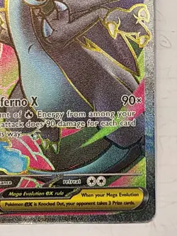 Mega Charizard X ex Full Art Ultra Rare 109/094 Pokemon Phantasmal Flames En- NM - Image 4