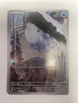 Pokemon TCG Snom 168/162 Temporal Forces Holo Illustration Rare NM Free Ship - Image 1