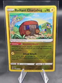 Pokemon TCG - Radiant Charjabug 051/159 Radiant Rare - Crown Zenith - Near Mint - Image 1