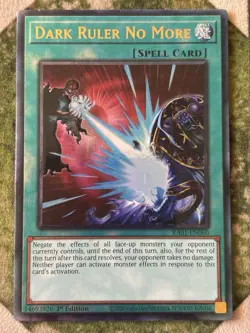 YuGiOh DARK RULER NO MORE Prismatic Ultimate Rare RA01-EN060 - Image 2