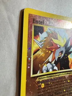 Pokemon Card - Entei #34 Black Star WOTC Movie Promo Reverse Holo - Image 2