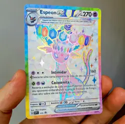 Pokemon TCG Espeon ex 175 Promo Set Prismatic Evolutions Portuguese Rare Card - Image 3