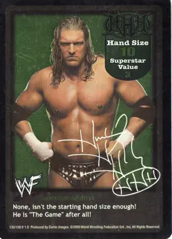 WWE: Triple H Superstar Card for Triple H [Played] Raw Deal Wrestling WWF - Image 1