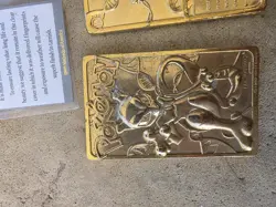 Lot Of 2 Pokemon 23K Gold Plated Mewtwo Card 1999 Burger King Limited Edition - Image 2